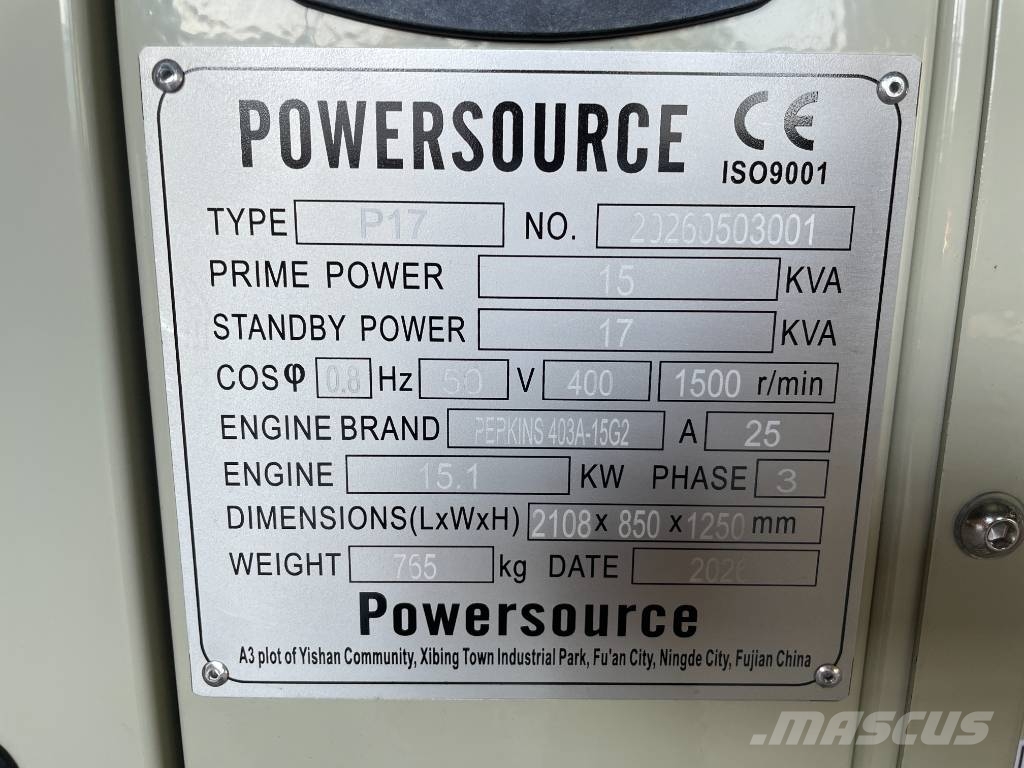 Perkins 404D-22TG - 28 kVA Generator - DPX-19801.1 Dyzeliniai generatoriai