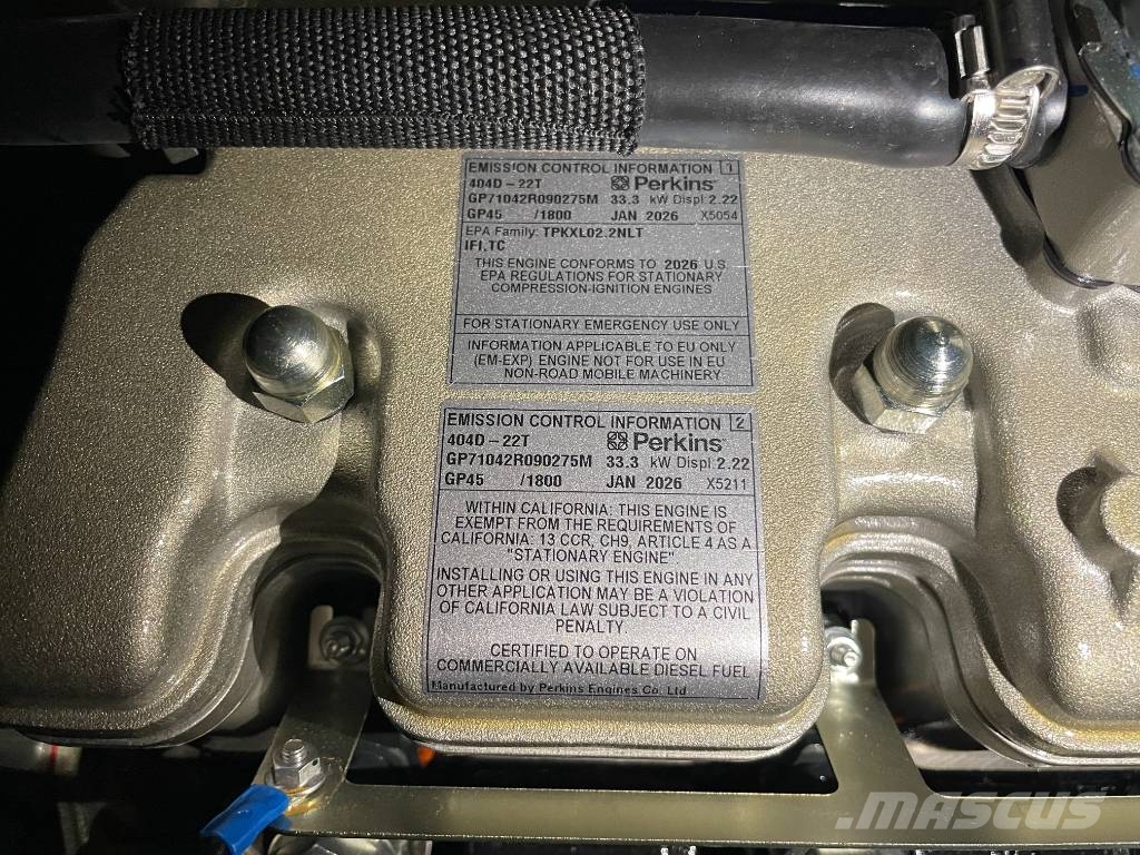 Perkins 404D-22TG - 28 kVA Generator - DPX-19801.1 Diesel Generators