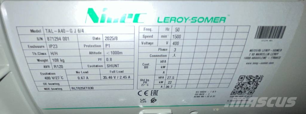 Perkins 404D-22TG - 28 kVA Generator - DPX-19801.1 Diesel Generators