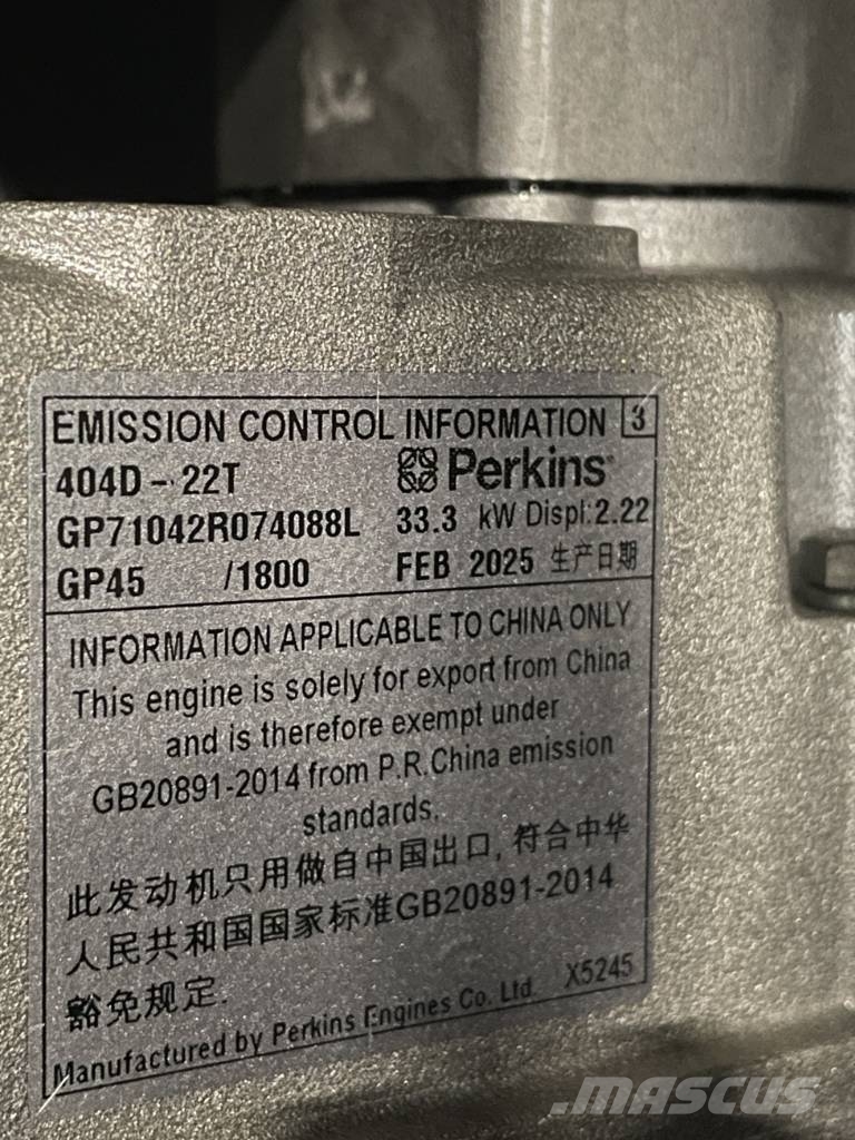 Perkins 404D-22TG - 28 kVA Generator - DPX-19801.1 Diesel Generators