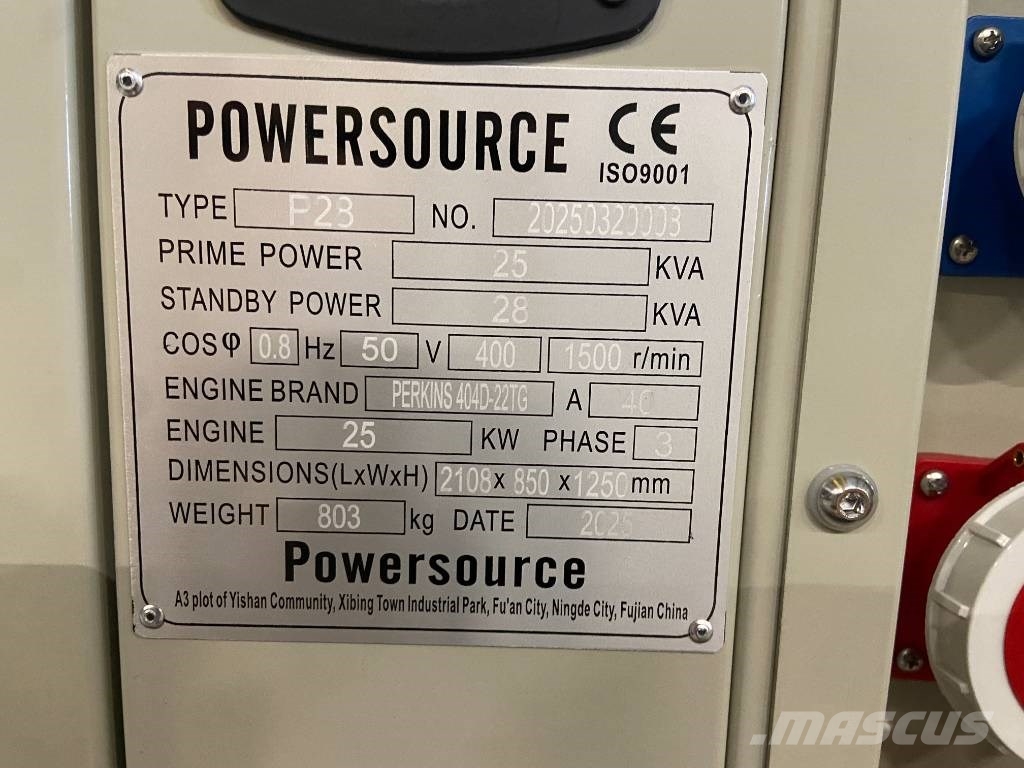 Perkins 404D-22TG - 28 kVA Generator - DPX-19801.1 Diesel Generators