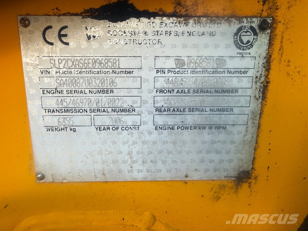 JCB 2 CX Streetmaster Graaf-laadcombinaties