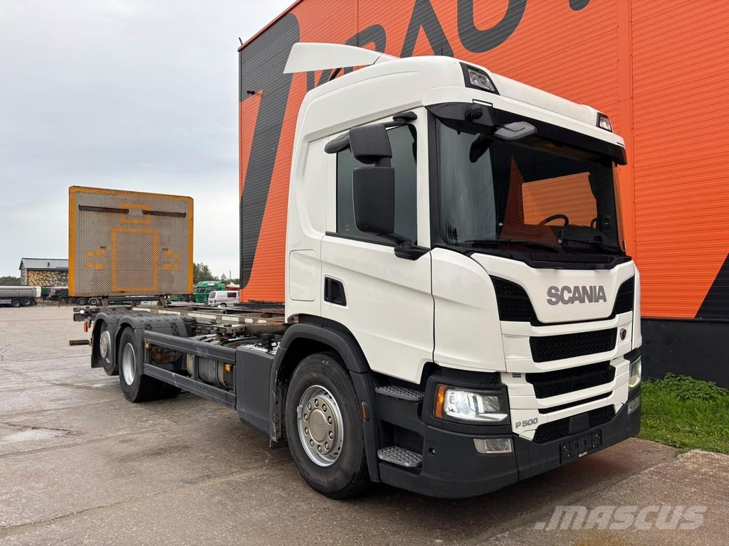Scania P 500 6x2*4 9 TON FRONT AXLE / RETARDER Camiones portacontenedores