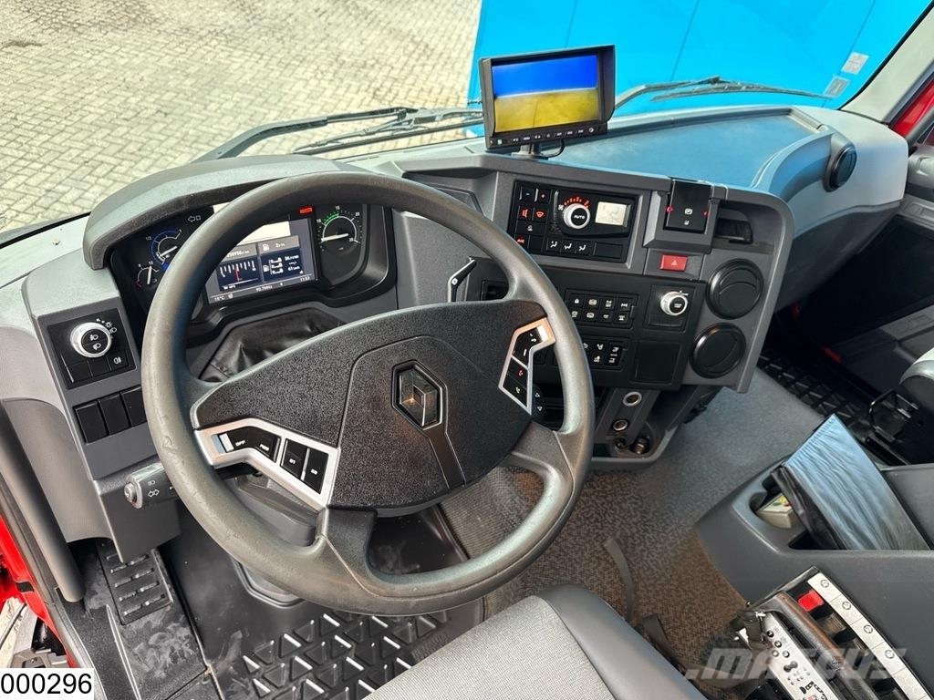Renault C 380 8x2, EURO 6, HIAB, Remote Flatbed / Dropside trucks