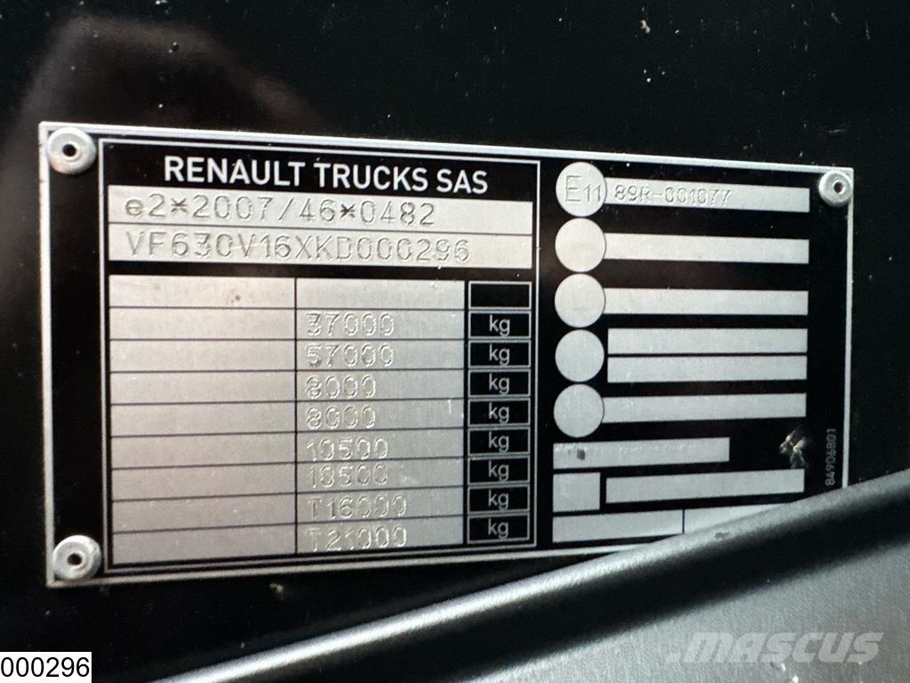 Renault C 380 8x2, EURO 6, HIAB, Remote Flatbed / Dropside trucks
