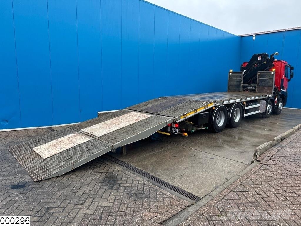 Renault C 380 8x2, EURO 6, HIAB, Remote Flatbed / Dropside trucks