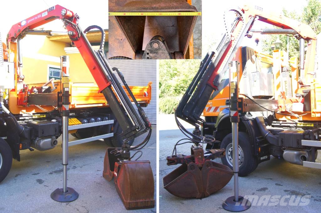 Iveco 190T33 TRAKKER 4x4/ MARREL/ HMF 835/ Winterdienst Kranwagen