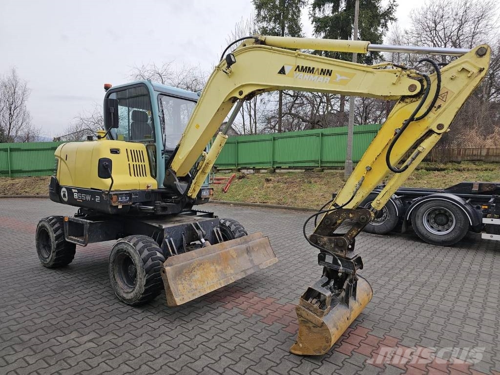 Koparka YANMAR B 55W-2 Εκσκαφείς με τροχούς - λάστιχα