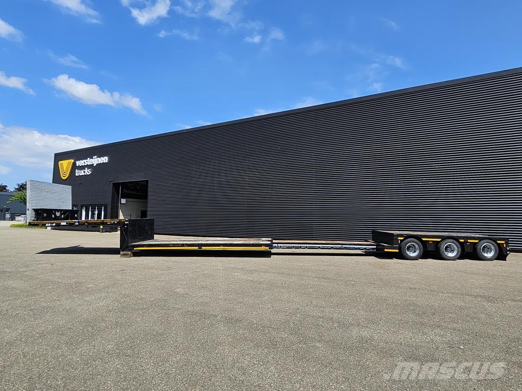 Meusburger MPG 3 / EXTENDABLE / LOW BED / 3 x STEERING AXLE Låg lastande semi trailer