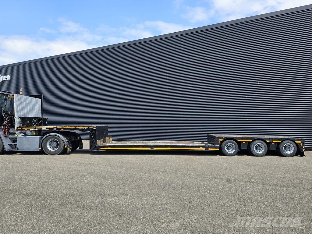 Meusburger MPG 3 / EXTENDABLE / LOW BED / 3 x STEERING AXLE Låg lastande semi trailer