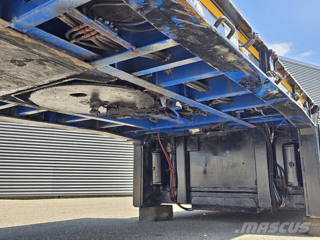 Meusburger MPG 3 / EXTENDABLE / LOW BED / 3 x STEERING AXLE Låg lastande semi trailer