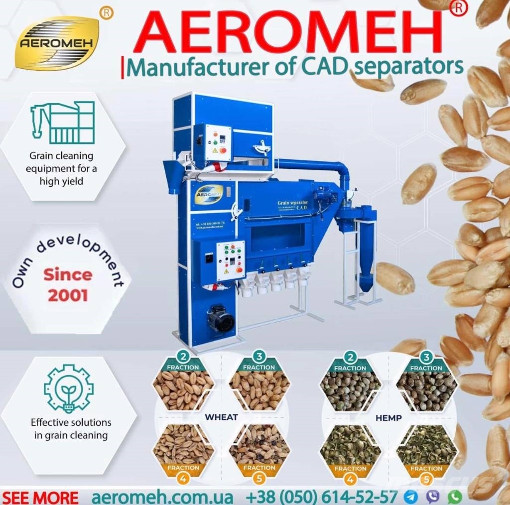 Aeromeh Grain cleaner CAD-50 with cyclon(seed calibration) Sortirna oprema