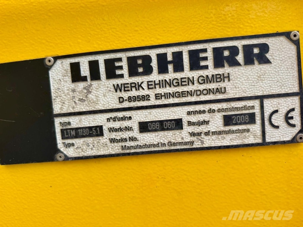Liebherr LTM1130-5.1, FlyJib, 2nd winch, full weights Grúas autopropulsadas