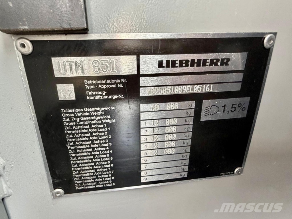 Liebherr LTM1130-5.1, FlyJib, 2nd winch, full weights Grúas autopropulsadas
