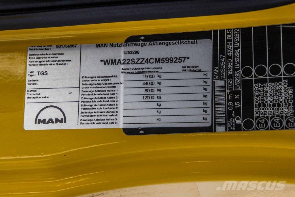 MAN TGS 18.360 BLS-4X4H+SEMI MIXER 10M3 Camiones hormigonera