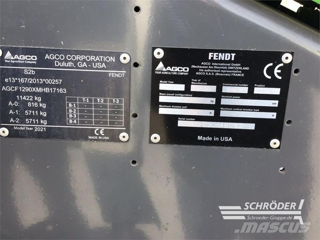 Fendt GROßPACKENPRESSE 1290 XD Kanttipaalaimet