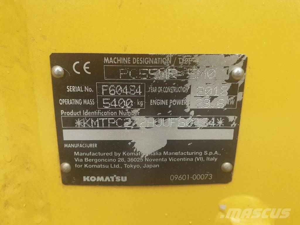 Komatsu PC 55 MR-5 Верижен екскаватор