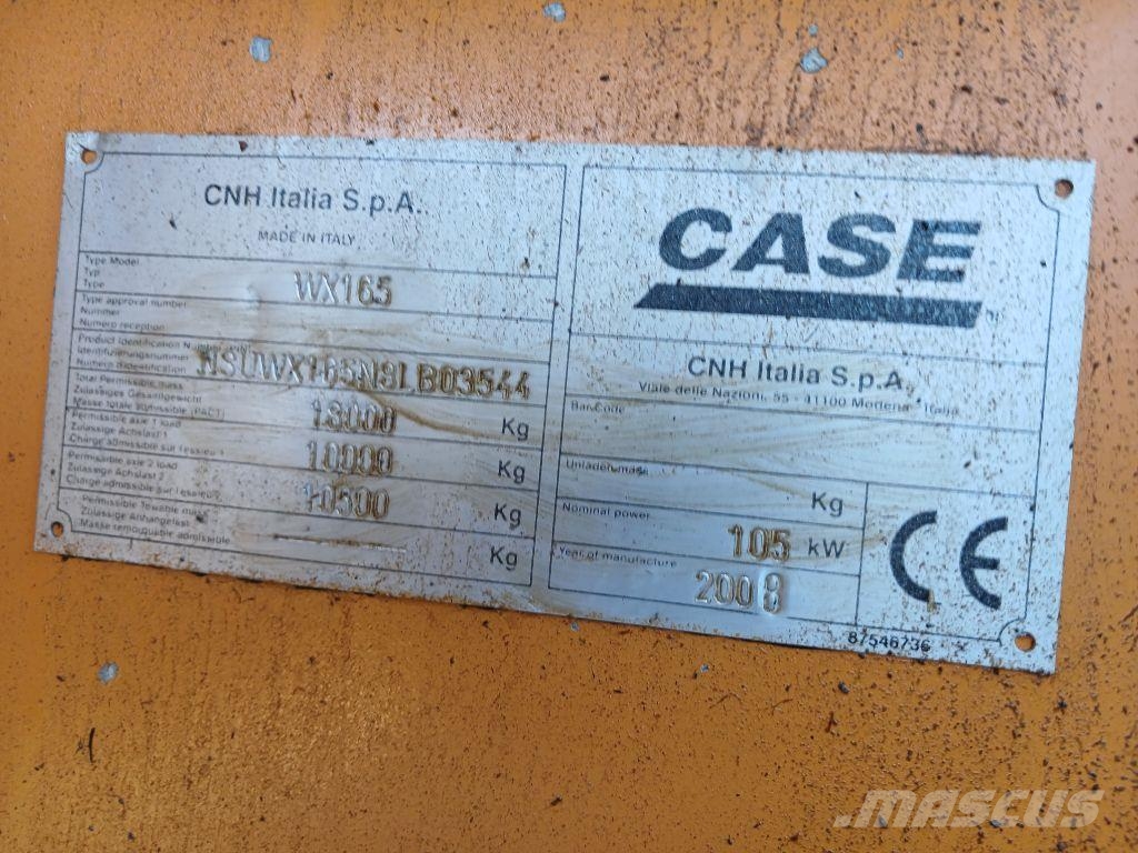 CASE WX 165 Wheeled excavators