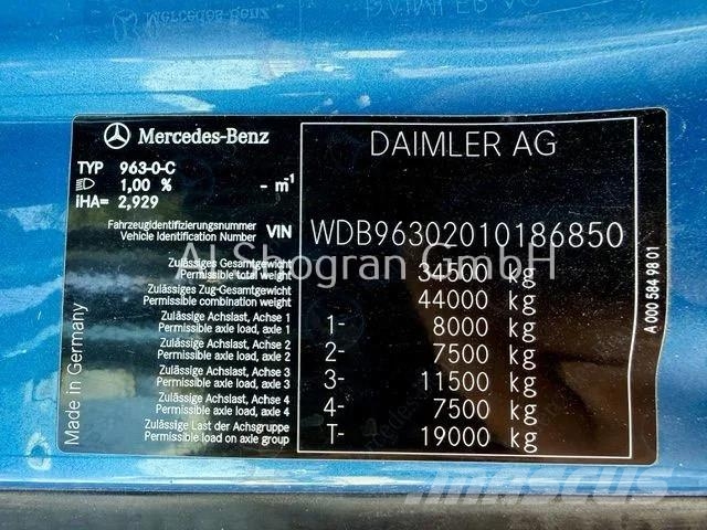 Mercedes-Benz Antos 3243/8x2/HIAB XR24/Lenk + Liftachse/256tkm Konksliftveokid