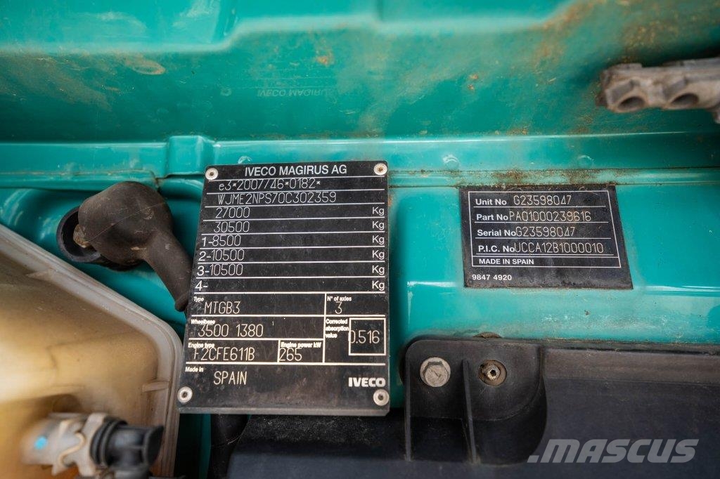 Iveco TRAKKER 360-6x4-PALFINGER gancho Caminhões Roll-on Roll-off