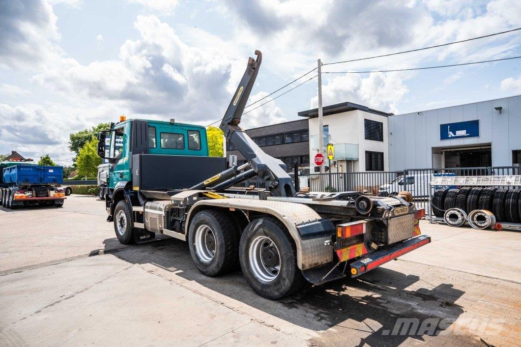 Iveco TRAKKER 360-6x4-PALFINGER gancho Caminhões Roll-on Roll-off