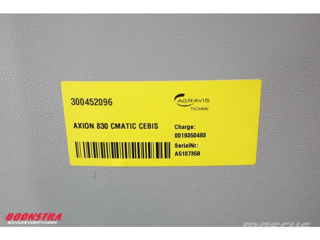 CLAAS Axion 830 Cmatic Cebis Fronthef GPS Pilot 5-Hrs!!! Traktori