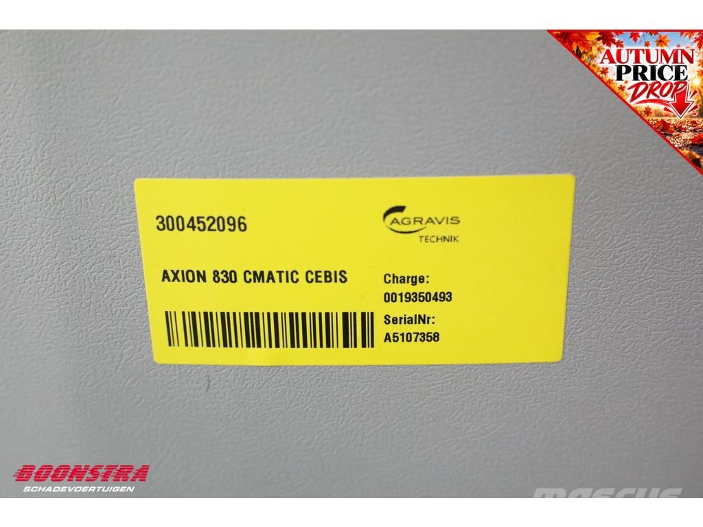 CLAAS Axion 830 Cmatic Cebis Fronthef GPS Pilot 5-Hrs!!! Traktoren