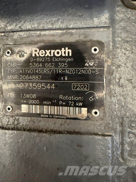 Rexroth A11VO145LRS HYDRAULIC PUMP Hydraulics