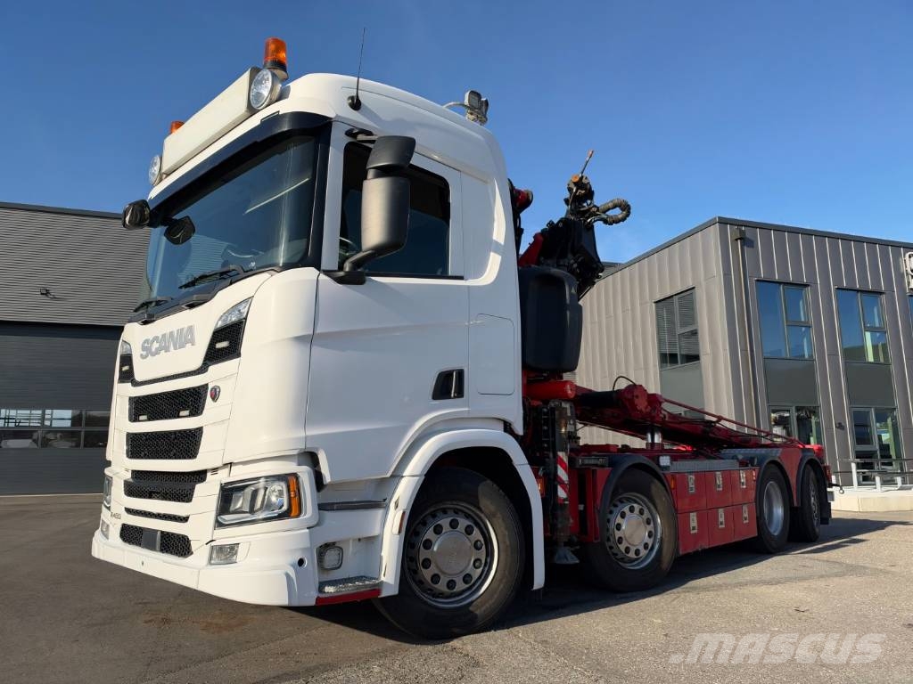 Scania R450 NGS 8x2*6 Fassi F245A Tipper / Crane Automobiliniai kranai