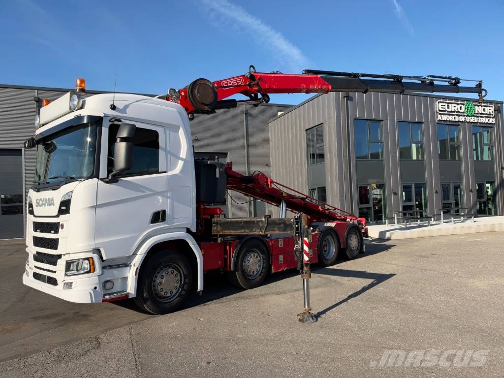 Scania R450 NGS 8x2*6 Fassi F245A Tipper / Crane Automobiliniai kranai