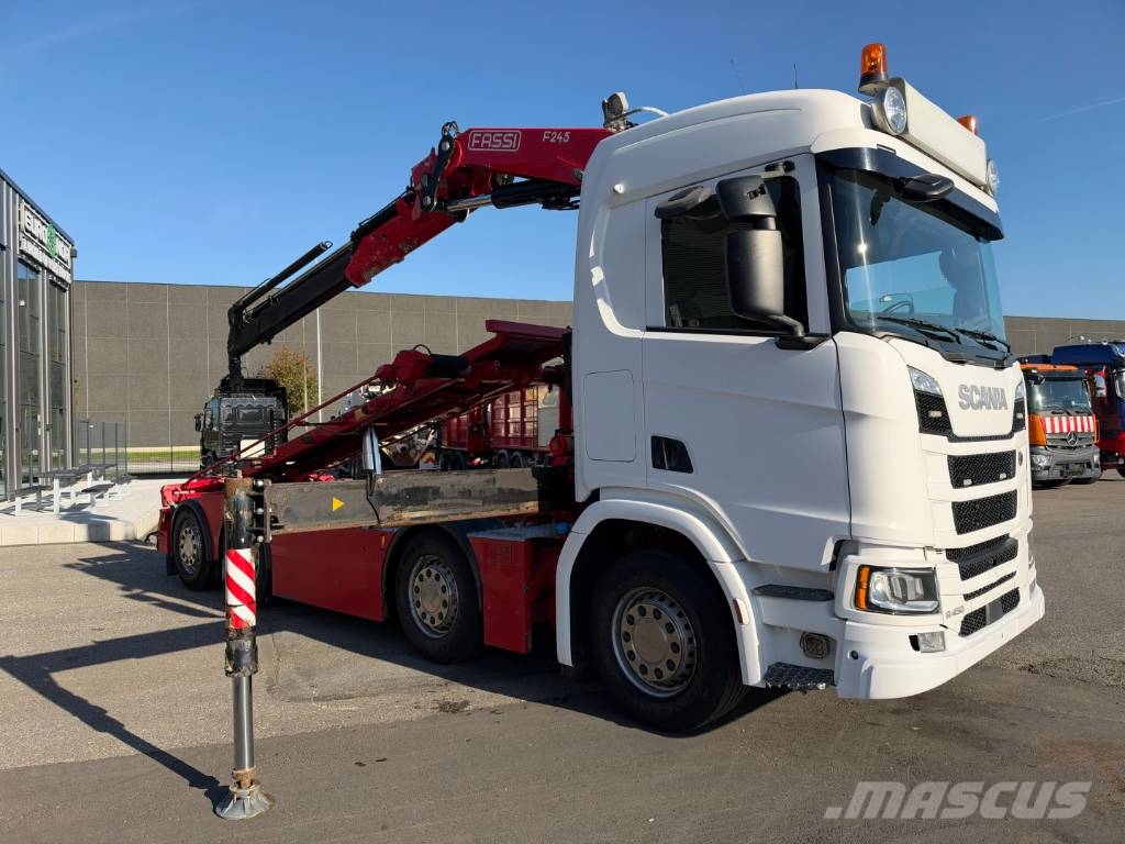 Scania R450 NGS 8x2*6 Fassi F245A Tipper / Crane Automobiliniai kranai