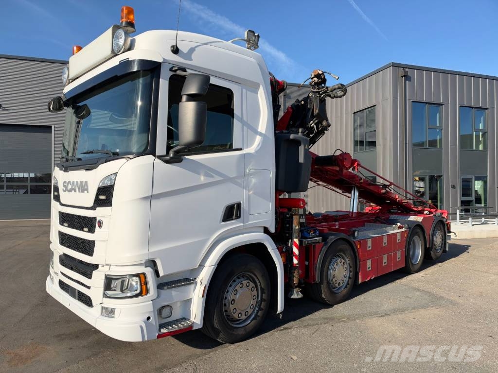 Scania R450 NGS 8x2*6 Fassi F245A Tipper / Crane Automobiliniai kranai