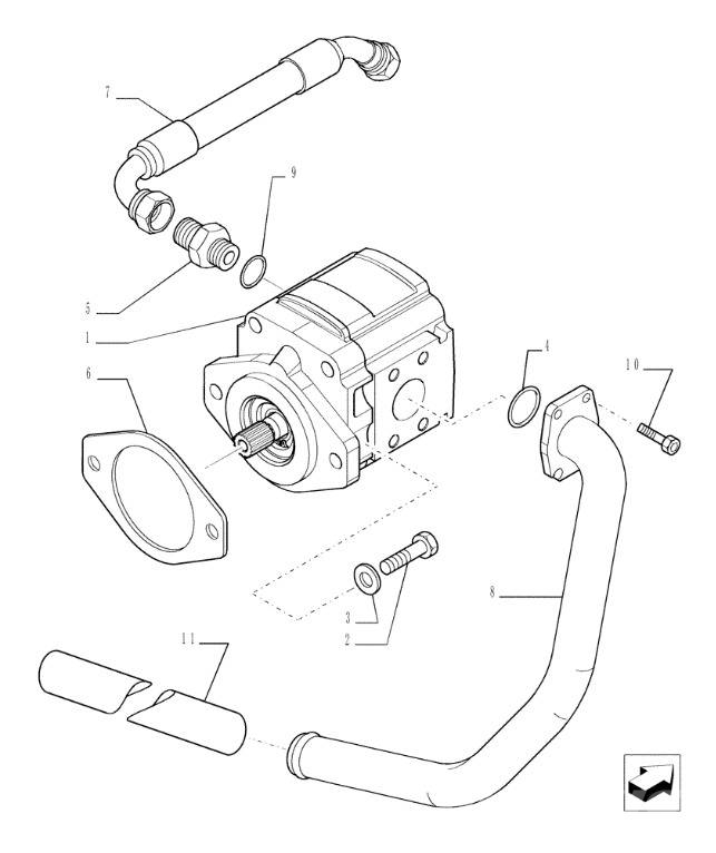 Casappa KP30.56D0 pump 87629835 New Holland LM 5040 油壓