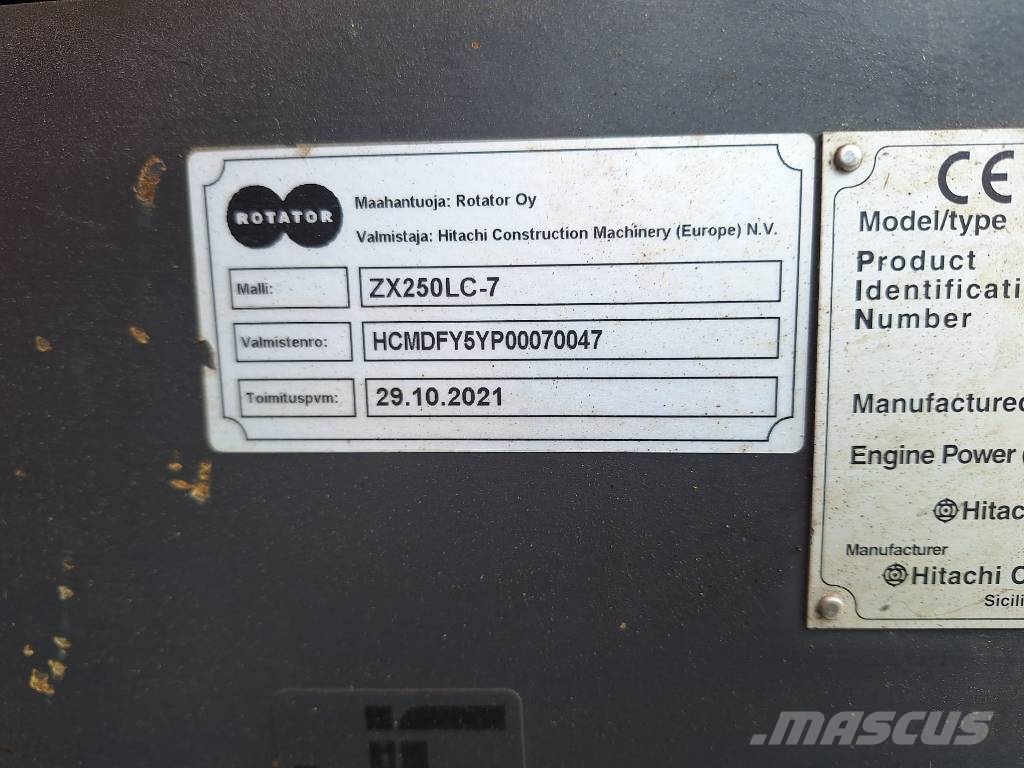 Hitachi ZX 250 LC-7 履带挖掘机