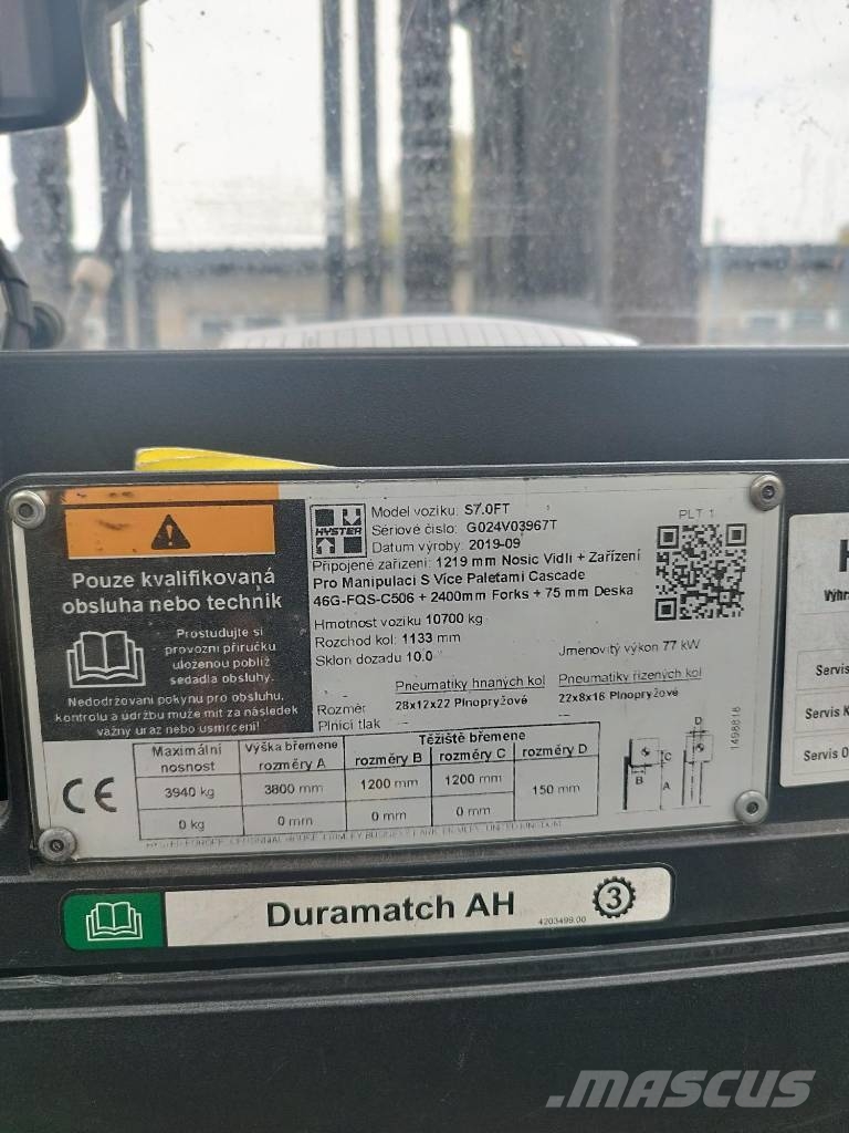 Hyster S7.0FT LPG forklifts