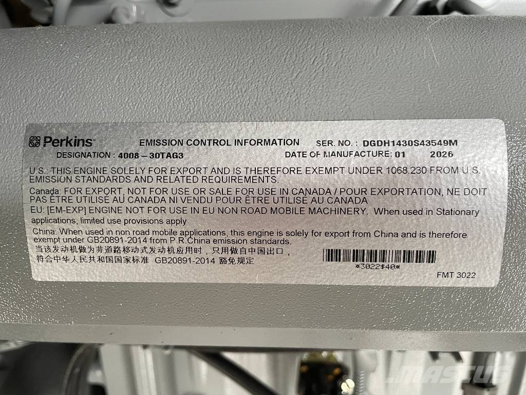 Perkins 4008TAG3 - 1.250 kVA Generator - DPX-19821 مولدات ديزل