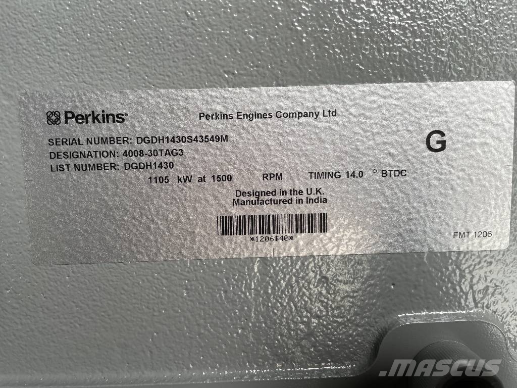 Perkins 4008TAG3 - 1.250 kVA Generator - DPX-19821 مولدات ديزل