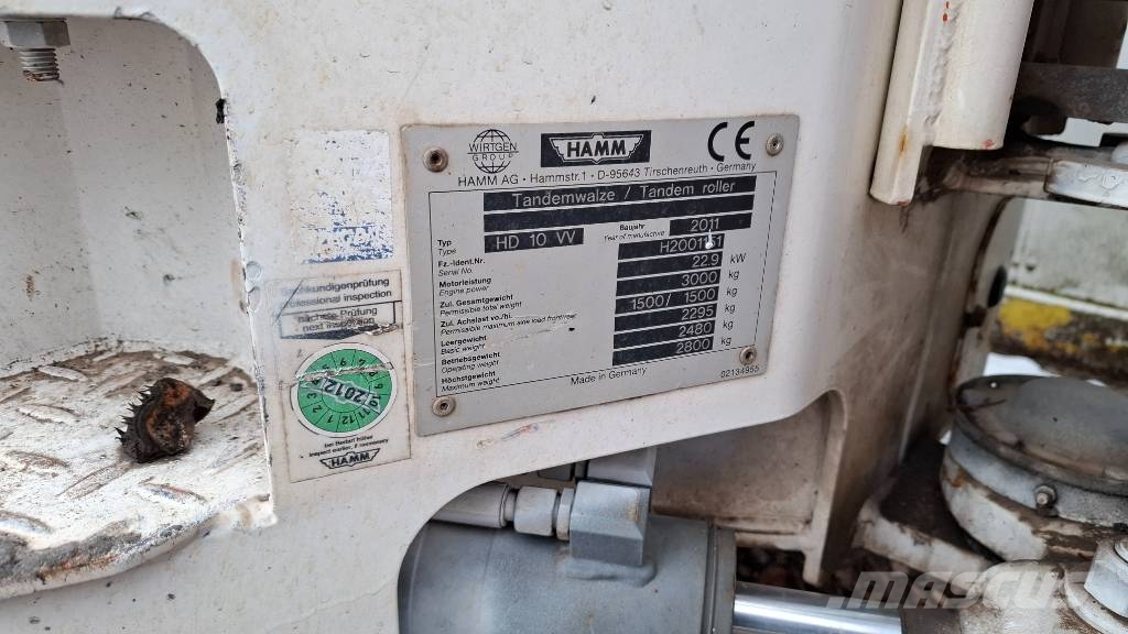 Hamm HD 10 VV Котки тротуарні