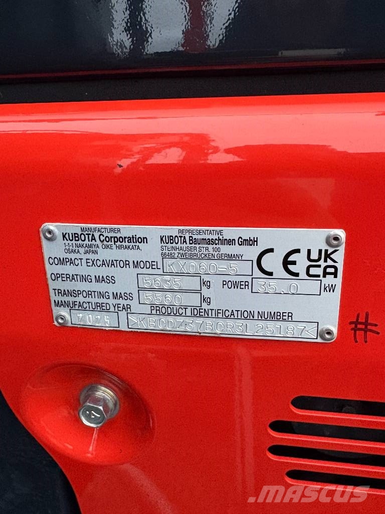 Kubota KX 060-5 Miniescavatori