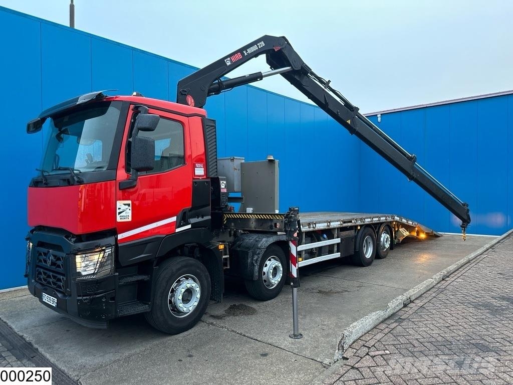 Renault C 380 EURO 6, 8x2, HIAB, Remote Tovornjaki s kesonom/platojem