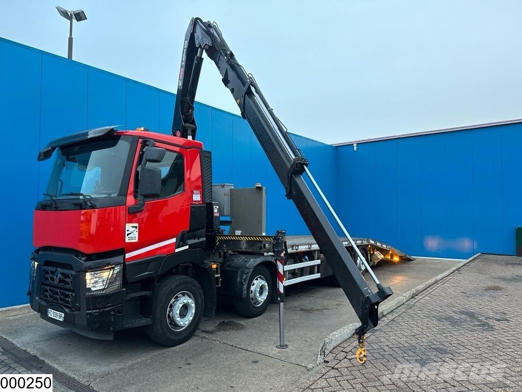 Renault C 380 EURO 6, 8x2, HIAB, Remote Tovornjaki s kesonom/platojem