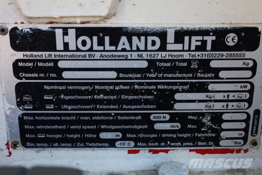 Holland Lift Ecostar HL-7810 Electric, 10m Working Height, 450k Elevadores de tesoura