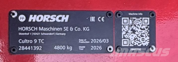 Horsch Cultro 9 TC - Messerwalze - Vorführgerät 2026 Коммунальная техника - Другие