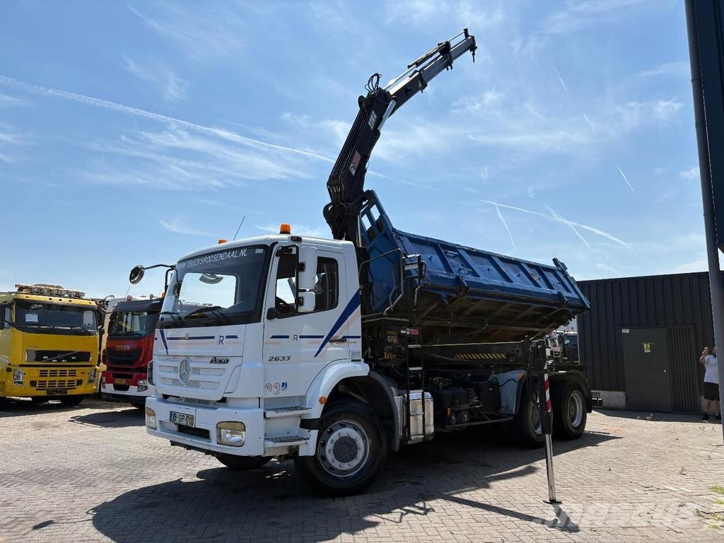 Mercedes-Benz Axor 2633 + HIAB 220 C 3X EXT. + REMOTE + 6X4 + 3 Всъдеходни кранове
