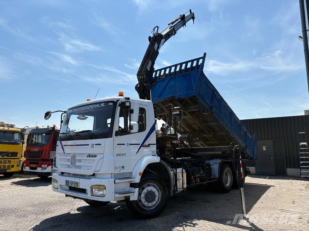 Mercedes-Benz Axor 2633 + HIAB 220 C 3X EXT. + REMOTE + 6X4 + 3 Всъдеходни кранове