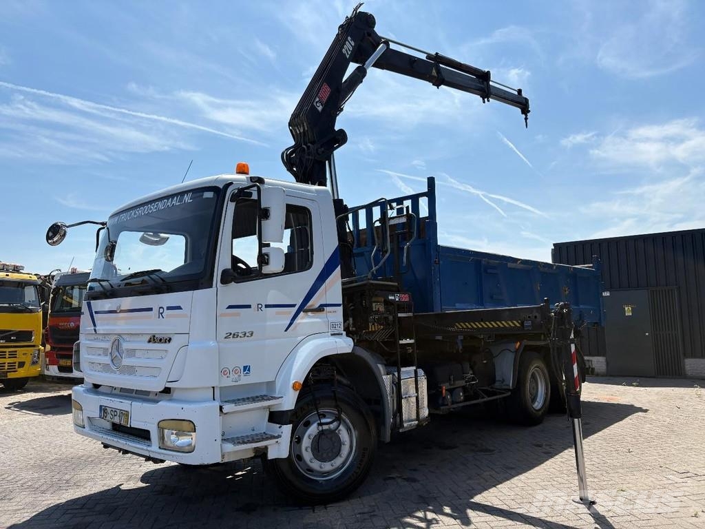 Mercedes-Benz Axor 2633 + HIAB 220 C 3X EXT. + REMOTE + 6X4 + 3 Kranen voor alle terreinen