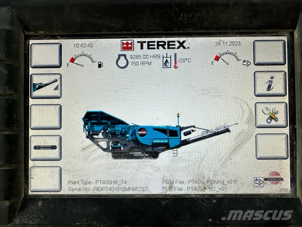 PowerScreen Premiertrak 400X Zeefinstallatie