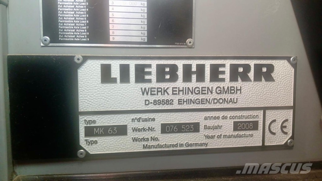 Liebherr MK63-UMK363, 6x6 All terrain cranes