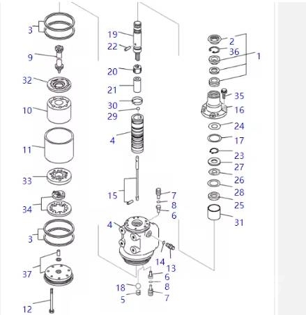Komatsu 561-40-83300 steering valve HD785 control valve Hidraulika