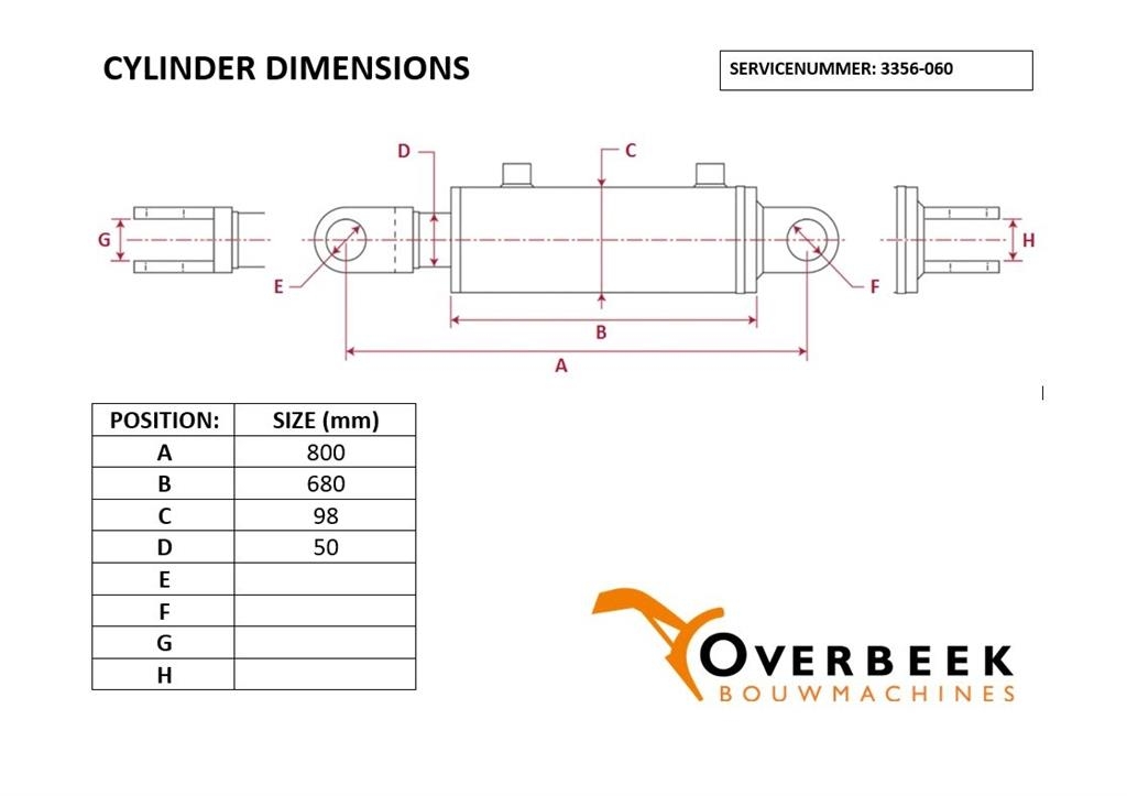 Atlas - Tilt cylinder/Kippzylinder/Nijgcilinder 液压